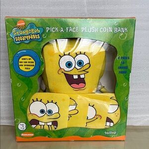 Vintage SpongeBob Plush Coin Bank
